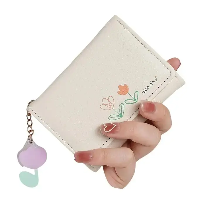Mini portefeuille en cuir PU
