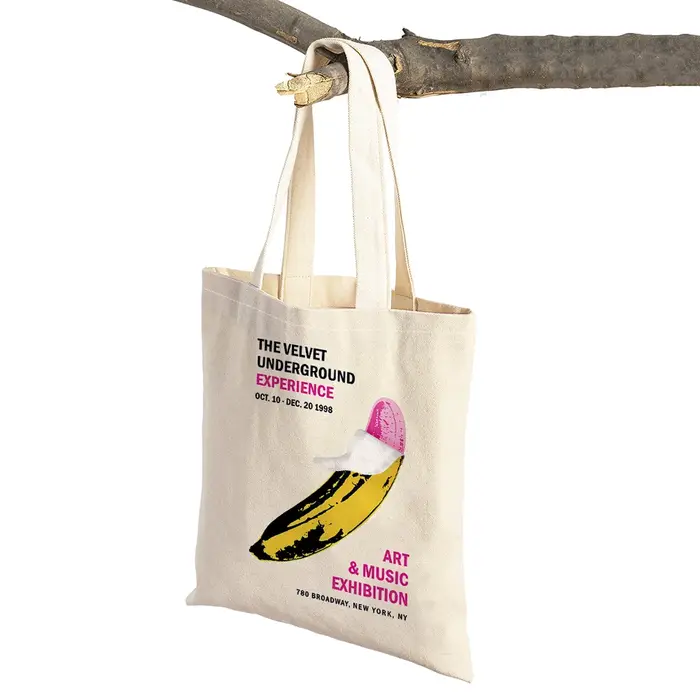 Andy Warhol-Sac à Main Rétro à Double Imprimé pour Femme