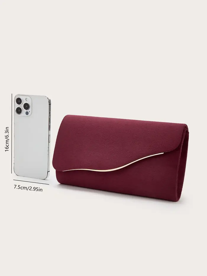 Pochette en velours tendance pour femme
