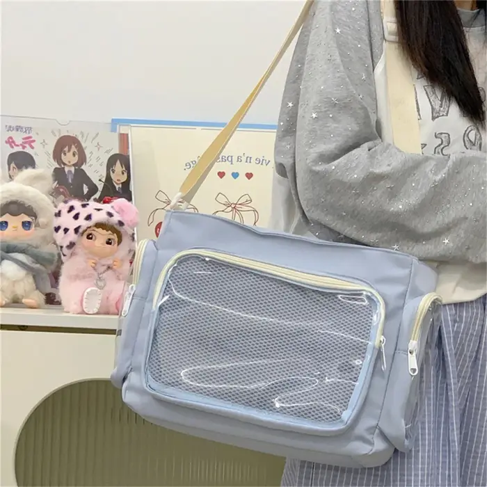 Sac bandoulière transparent tendance pour filles