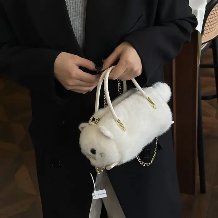 Sac bandoulière tendance en forme de chat