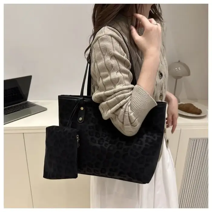 Sac fourre-tout Vintage imprimé léopard pour femmes