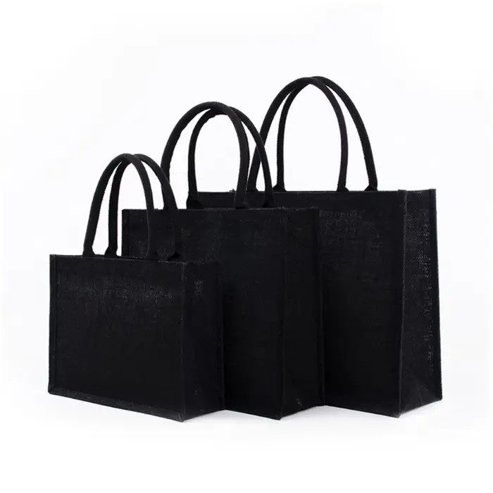 Sac à main en Jute noir pour femmes