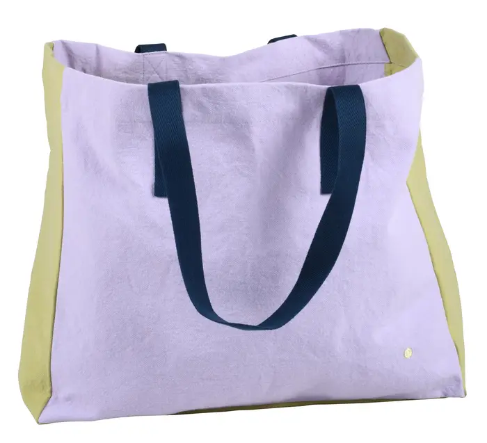 Sac cabas Tricolo Lilas ananas 38 x 46 x 18
