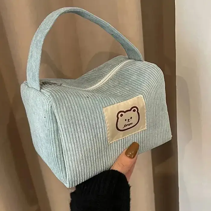 Sacs à cosmétiques pour femmes, en peluche, mignon, mode d'été, grand sac à main doux et confortable