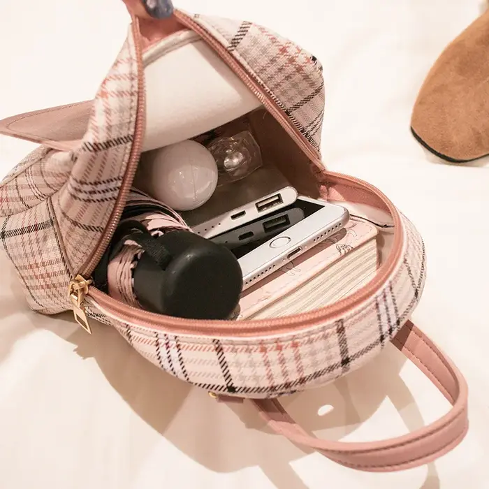 Nouveau Mini sac à dos sac à bandoulière pour adolescente Plaid femmes épaule téléphone sac à main Style coréen nouvelle tendance femme 2022
