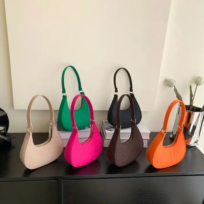 Sac sous le bras à motif pierre pour femme