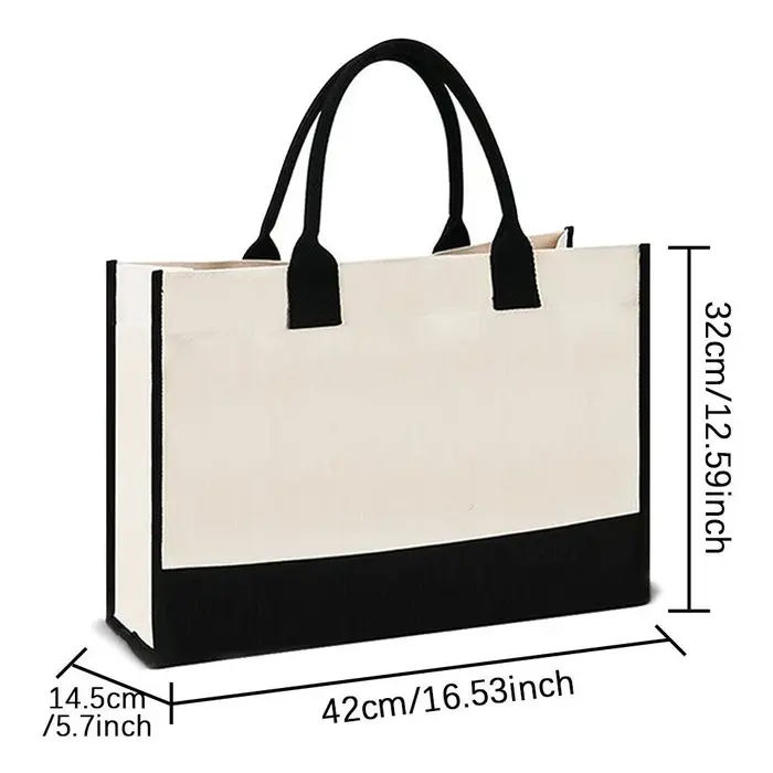 Sac fourre-tout en Jute pour femmes