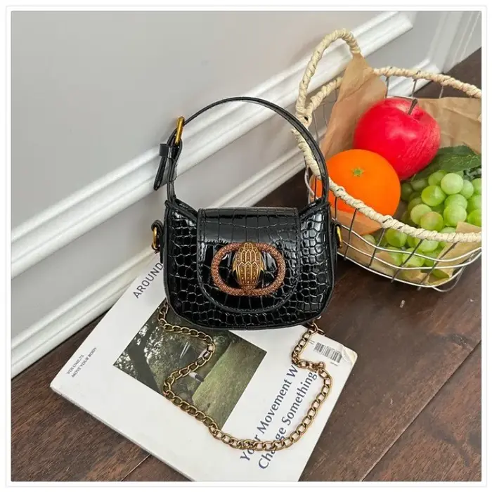Sac à langer en cuir de créateur
