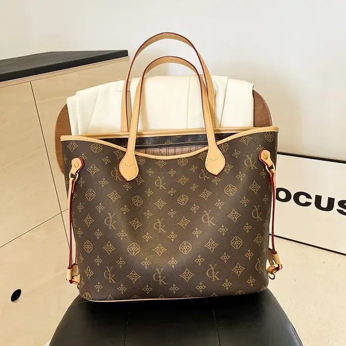Sacs fourre-tout grande capacité pour femmes, style vintage minimaliste, sacs à main imprimés haut d