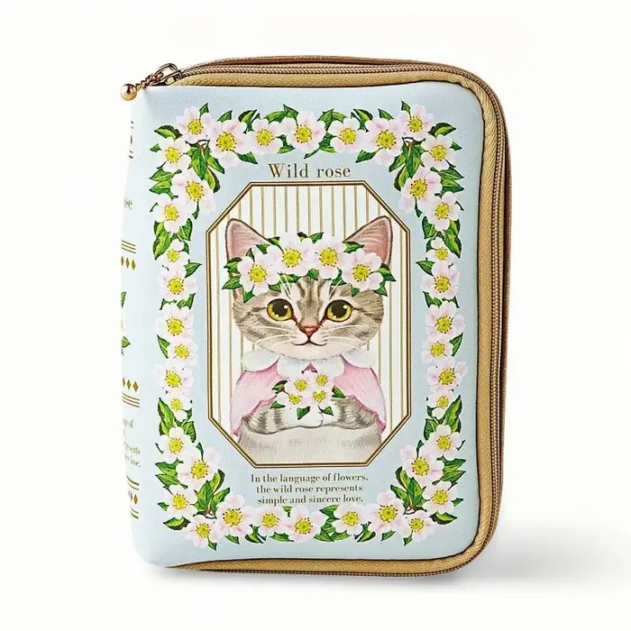 Trousse de maquillage chat plante livre d'images trousse de maquillage livre créatif modélisation sa