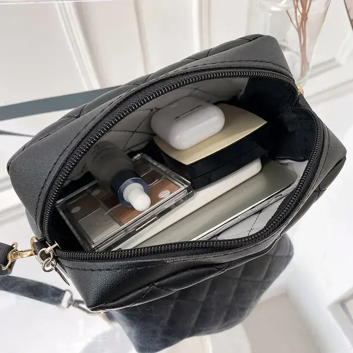 Sac Messager Tendance pour Femme – Petit Sac à Bandoulière de Marque Designer avec Chaîne – Sac à Main Élégant pour Dames
