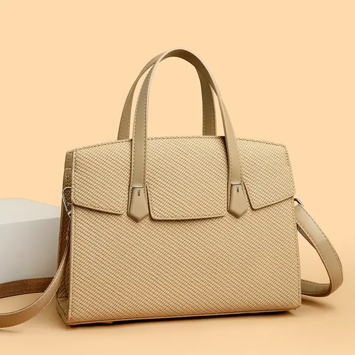 Grand sac fourre-tout en cuir pour femmes