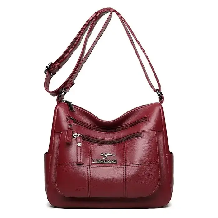 Femmes broderie Sac fourre-tout de haute qualité en cuir dames sacs à Main 2024