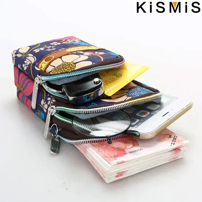 KISMIS 7 Style mode femmes sport sac carré Mini pochette pour téléphone portable bandoulière sacs à bandoulière (épaule/cou suspendu/poignet)