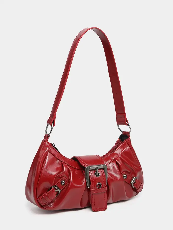 Sac à bandoulière Style Maillard Vintage en cuir épicé pour fille Y2K
