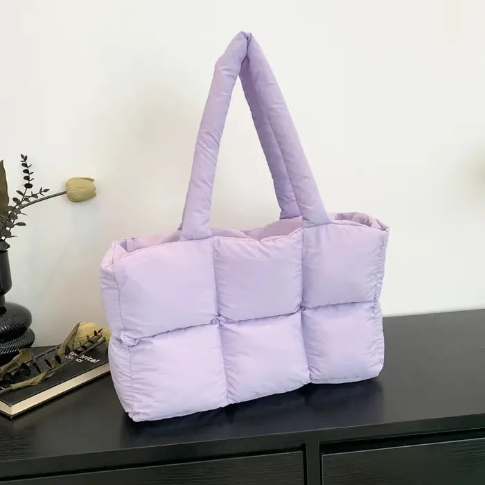 Sac matelassé à carreaux pour femmes