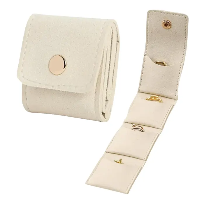 Mini sac de voyage pour bijoux, mini sac de voyage pour bijoux avec boucle, portable, pliable, multi