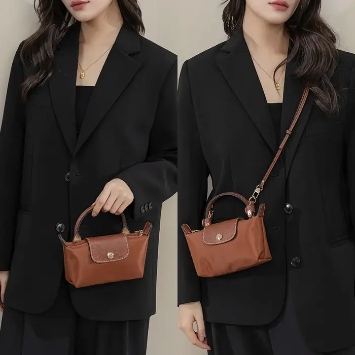 Sangle de sac à bandoulière de remplacement en cuir pour Mini sac Longchamp