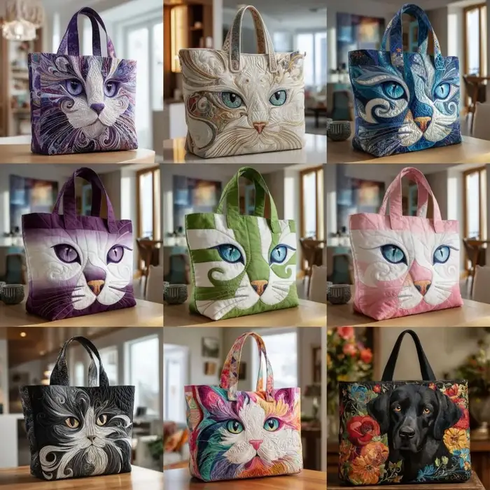 Sac fourre-tout matelassé vintage pour femme
