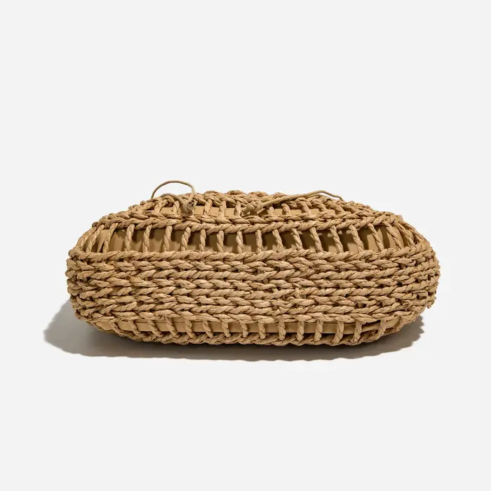Sac à main bohème tressé ajouré pour femme