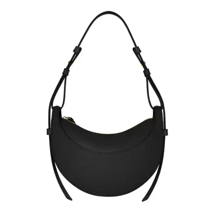Sac à bandoulière en cuir pour femme, design de niche, avec fermeture éclair, sac bandoulière et sac
