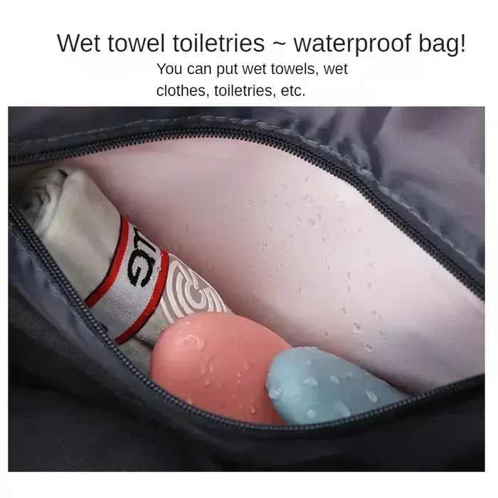 Sac de sport et de voyage pour femme grande capacité avec séparation sec/humide