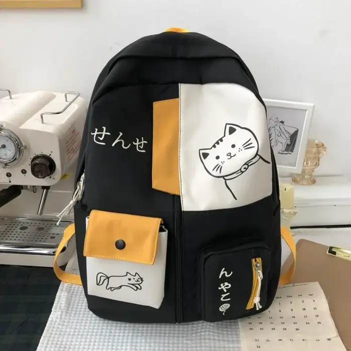 Sac à dos coréen mignon chat de dessin animé pour femmes