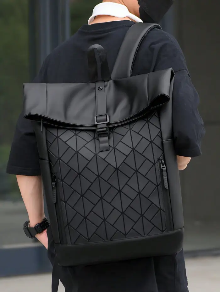 Sac à dos polyvalent pour hommes pour un usage décontracté et professionnel – Sangles réglables et grande capacité pour