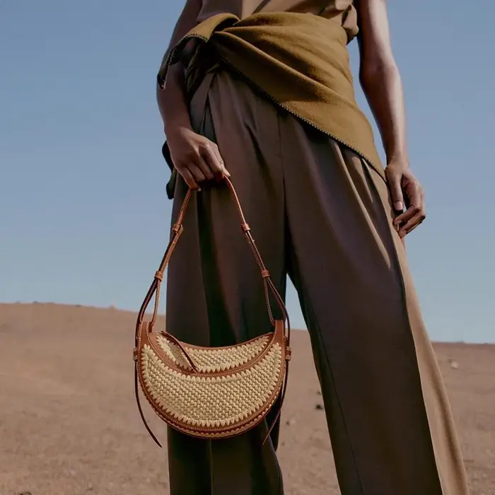 Nouveau sac tissé à la main, tendance, décontracté, simple, grande capacité, sac de plage, sac à ban