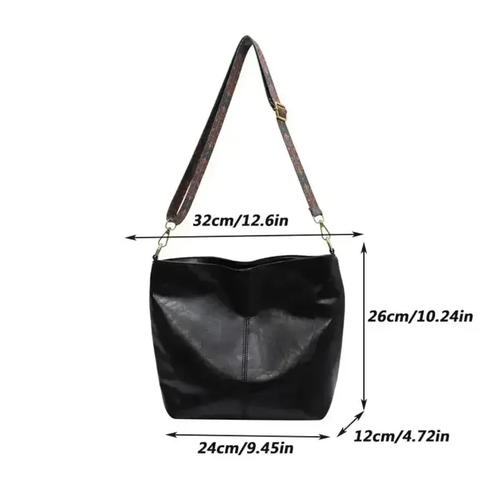 Sac à bandoulière Vintage en cuir PU pour femmes