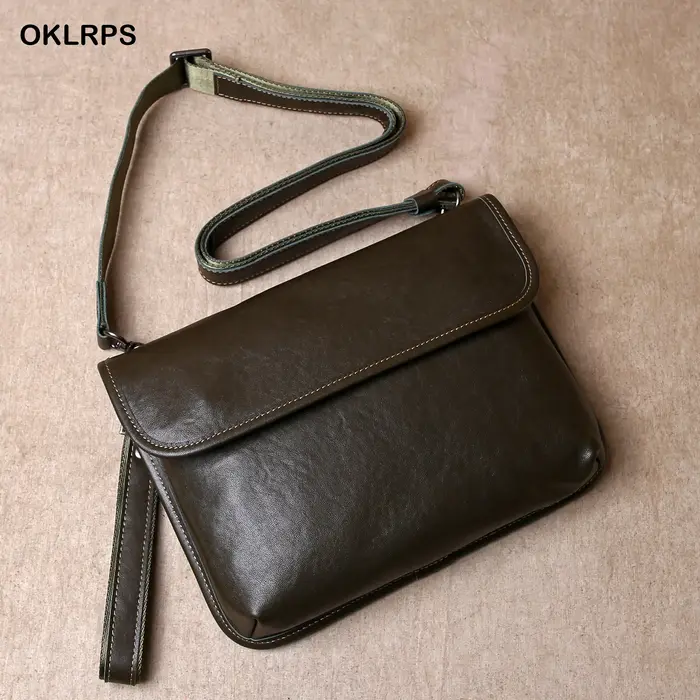 Sac à bandoulière simple en cuir de vache haut de gamme