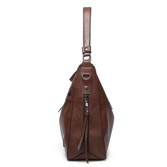 Grand sac messager en cuir pour femme