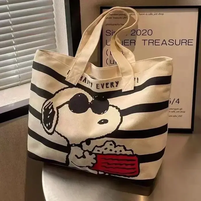 Sac en toile de grande capacité pour étudiantes