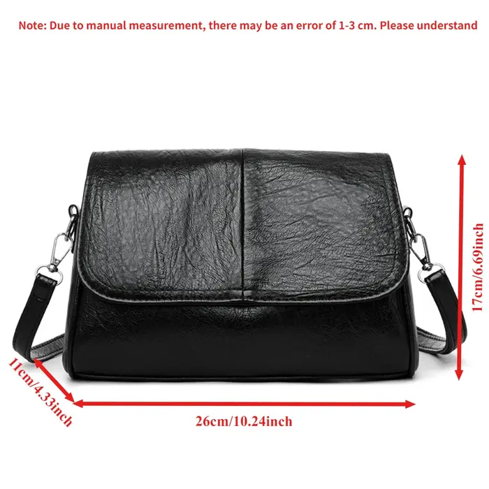 Sac à bandoulière rétro en cuir ciré à l'huile