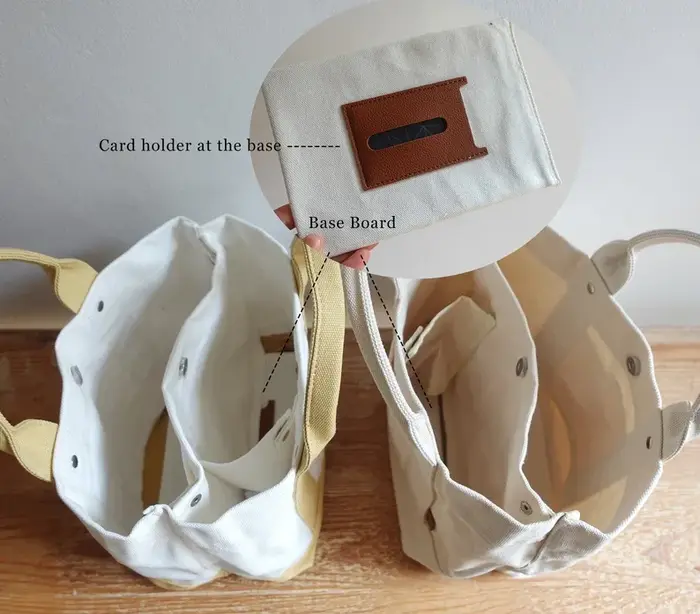 Mini sac fourre-tout bateau en toile personnalisé