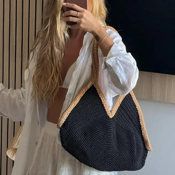 Nouveau sac à main tressé à la main pour l'été