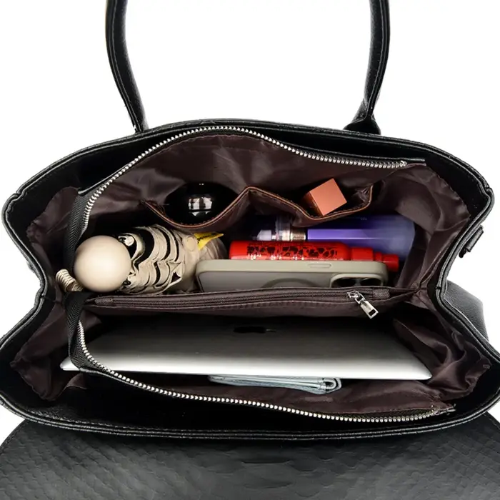 Sac à main de grande qualité avec motif serpent