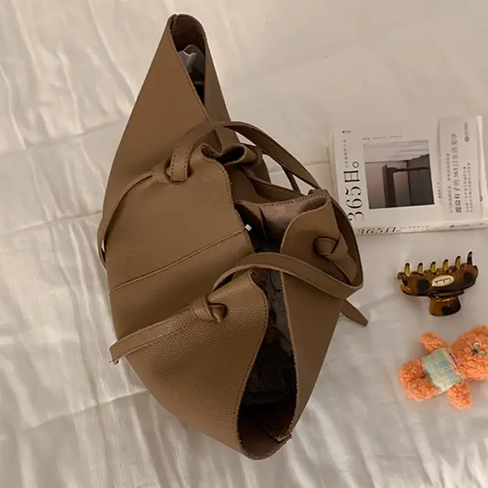 Sac à main de luxe en cuir PU souple pour femmes