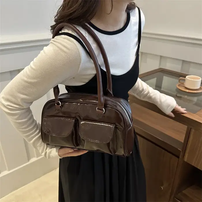 Sac à main Double Ket de personnalité rétro