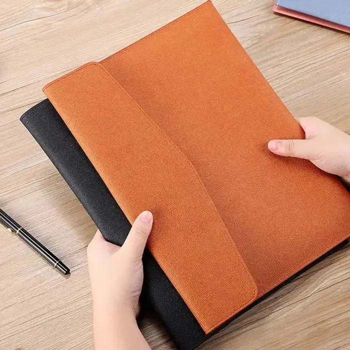 Sac de rangement pour documents A4, grande capacité, boucle magnétique, simple, étanche, pour le bureau, le travail