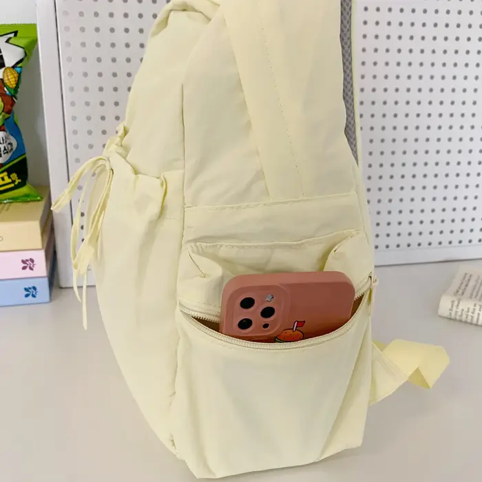 Sac à dos léger en nylon lavande pour femme