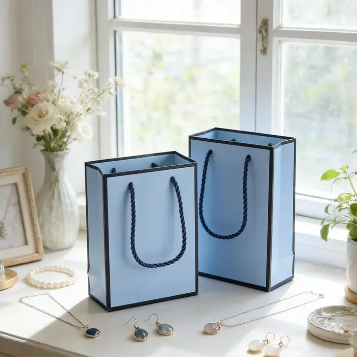 Sacs cadeaux en papier Kraft avec poignées