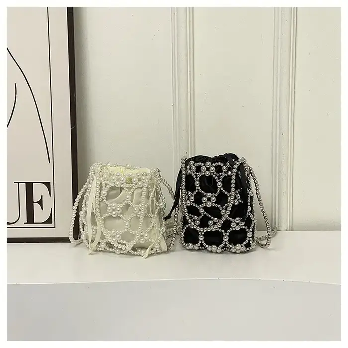 Sac à main chic pour femme avec perles