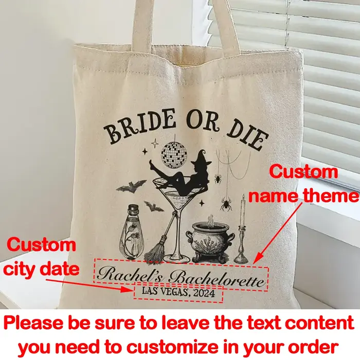Grand sac à cadeaux personnalisé pour fête d'enterrement de vie de jeune fille