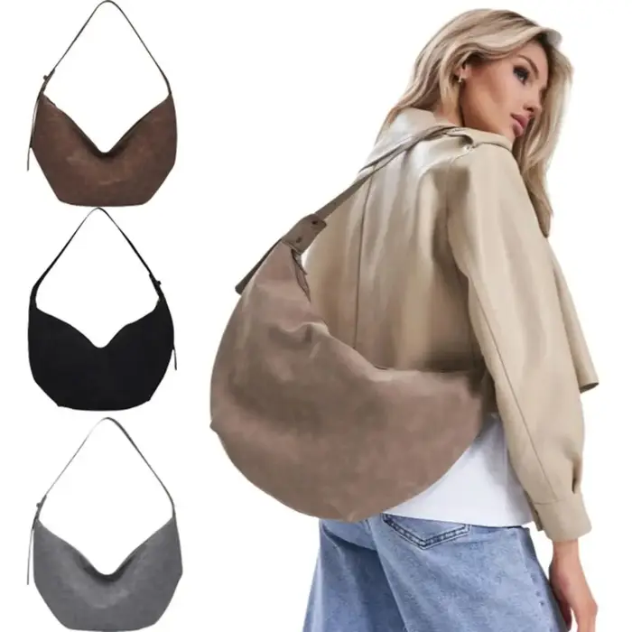 Sac à bandoulière décontracté en PU pour femme