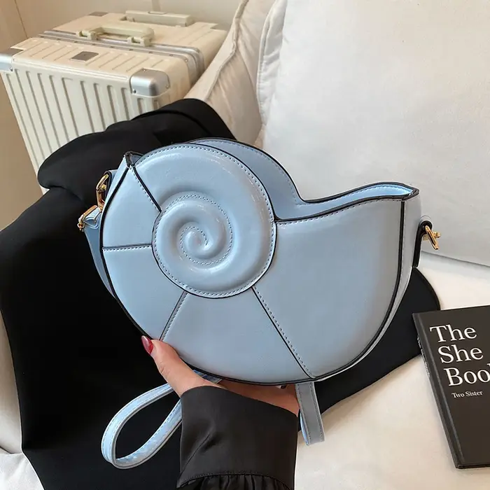 Conque Niche Design créatif sac à bandoulière femmes amusant sac à main porte-monnaie dames filles décontracté escargot