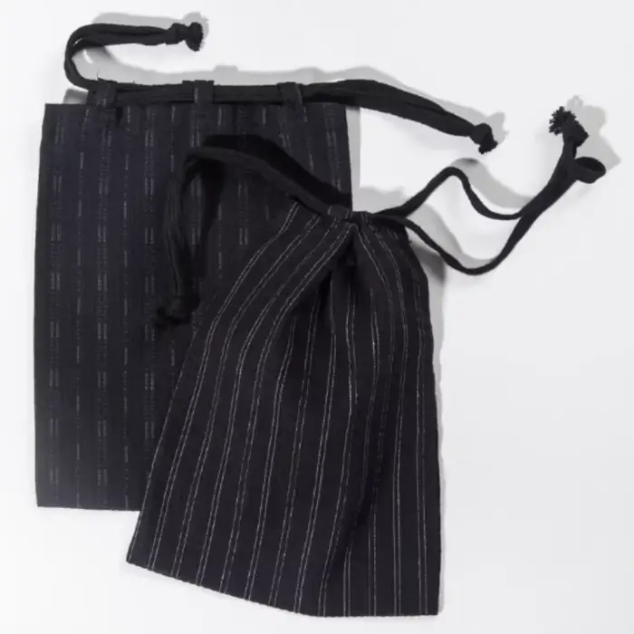 Sac fourre-tout japonais Kinchaku en coton pur avec cordon de serrage