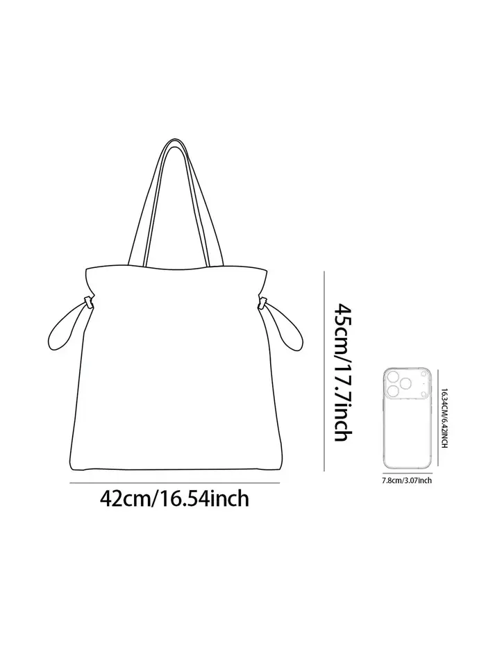 Sac fourre-tout léger en polyester avec cordon de serrage