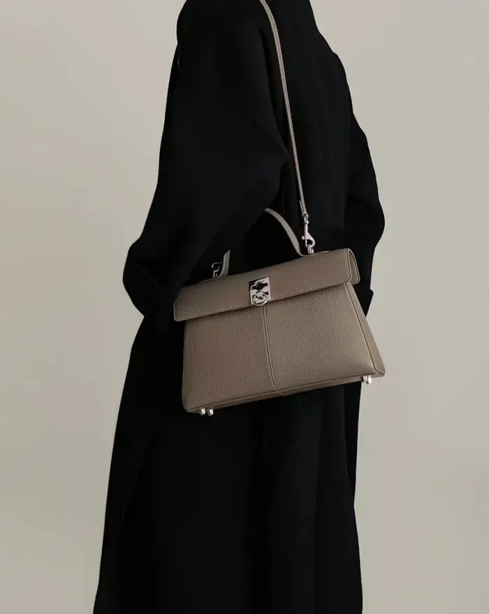 Sac Boston rétro pour femme, sac trois-en-un à porter en bandoulière, à l'épaule et à la main, petit